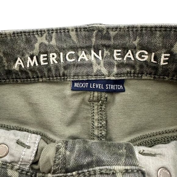 American Eagle Denim Mini Skirt size 2 Animal or Camo print - Picture 3 of 11